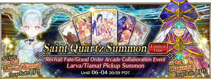 Revival: FGO Arcade Collab Larva / Tiamat Pickup 3 Summon